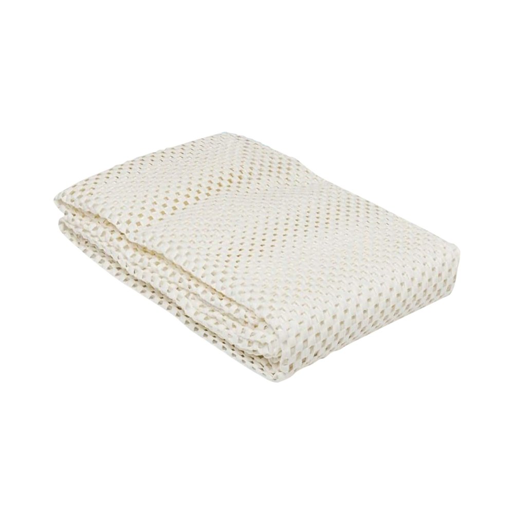 2' x 4' Ivory Waffle Weave Non Slip Rug Pad HomeRoots