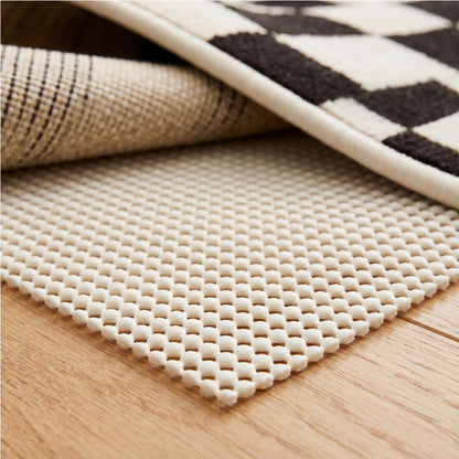 2' x 4' Ivory Waffle Weave Non Slip Rug Pad HomeRoots