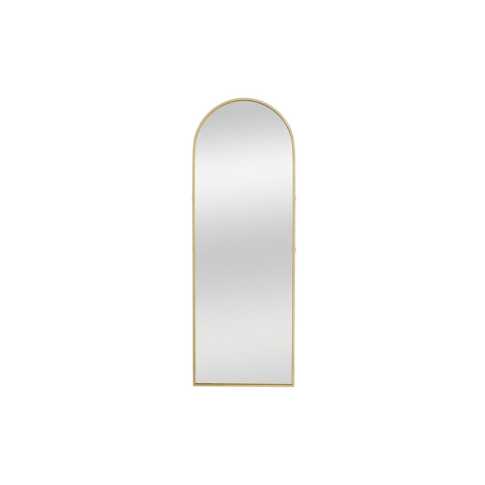 70" Gold Metal Arch Wall Mounted Leaning Or Freestanding Framed Full Length Mirror HomeRoots