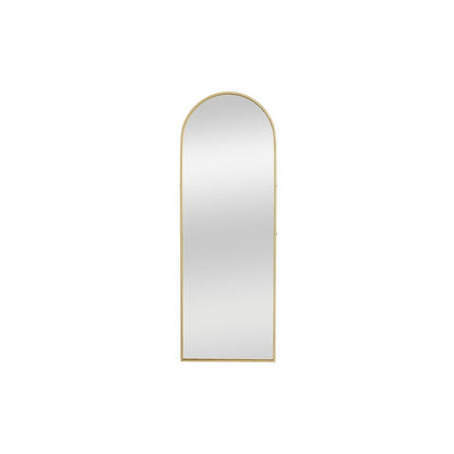 70" Gold Metal Arch Wall Mounted Leaning Or Freestanding Framed Full Length Mirror HomeRoots