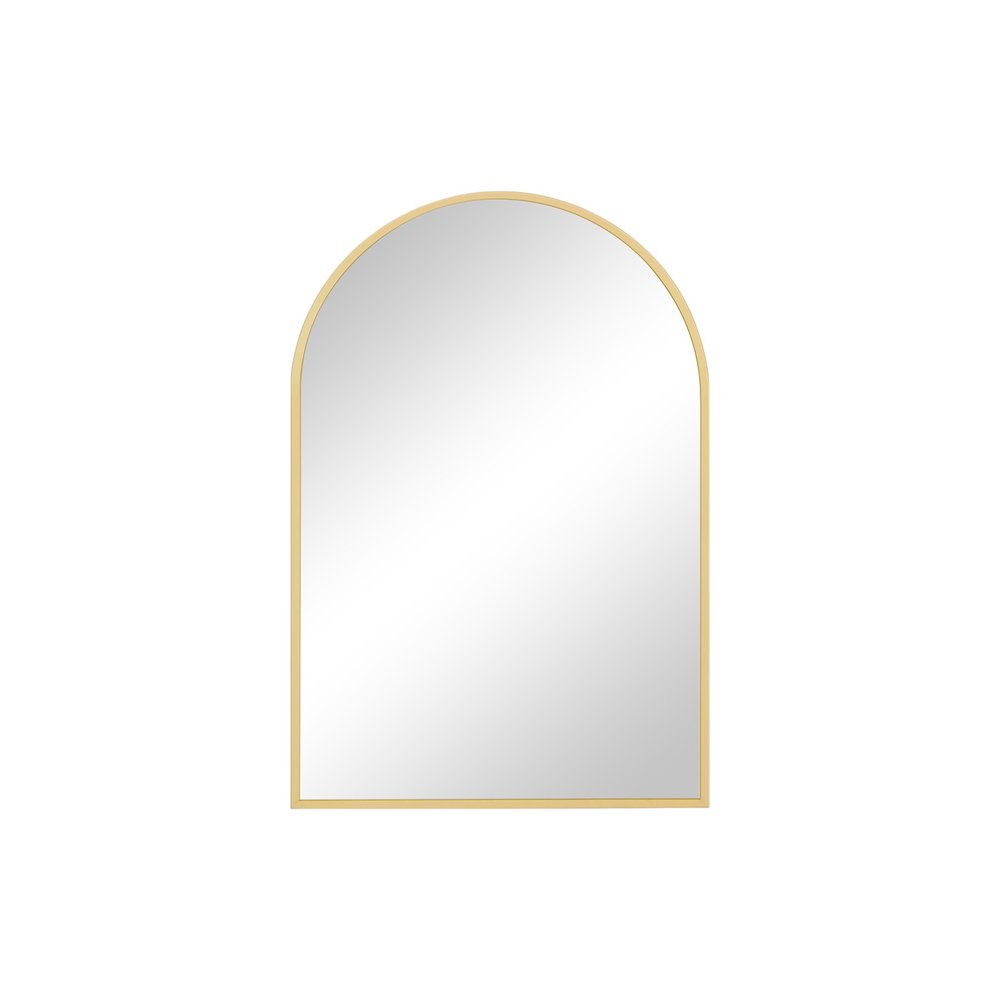 30" Gold Metal Arch Framed Accent Mirror HomeRoots