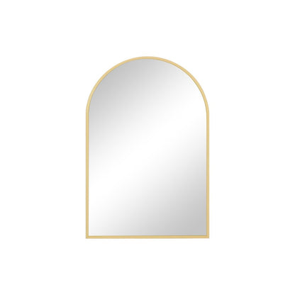 30" Gold Metal Arch Framed Accent Mirror HomeRoots
