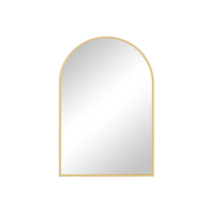 35" Gold Metal Arch Framed Accent Mirror HomeRoots
