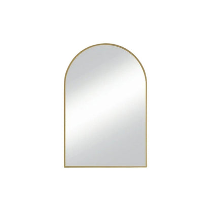 38" Gold Metal Arch Framed Accent Mirror HomeRoots