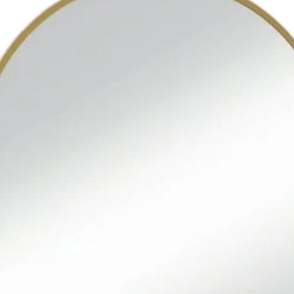 38" Gold Metal Arch Framed Accent Mirror HomeRoots