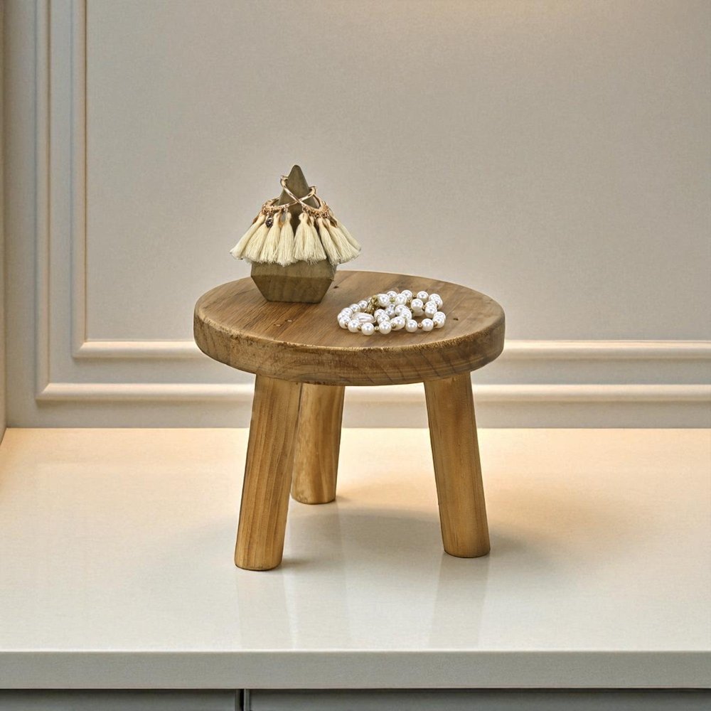 8" Brown Solid Wood Desk Organizer HomeRoots