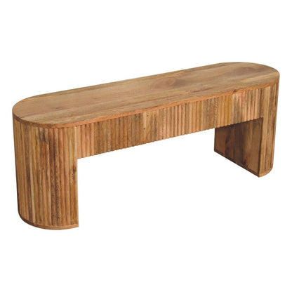 49" Oak Solid Wood Oval Frame Console Table HomeRoots