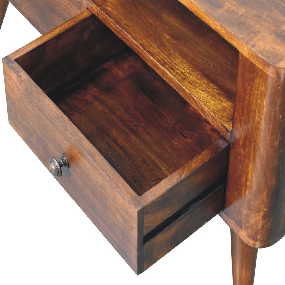 35" Brown Solid Wood Enclosed and Open Storage TV Stand HomeRoots