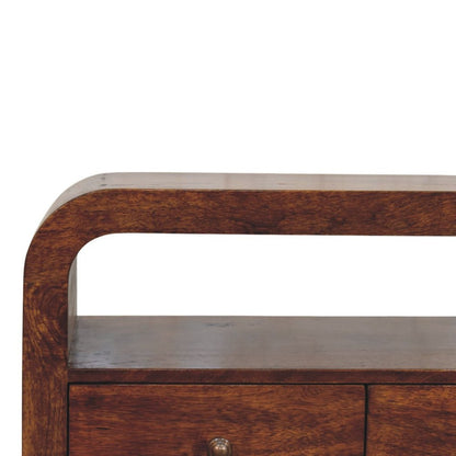43" Brown Solid Wood Enclosed and Open Storage TV Stand HomeRoots