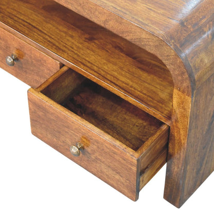 43" Brown Solid Wood Enclosed and Open Storage TV Stand HomeRoots