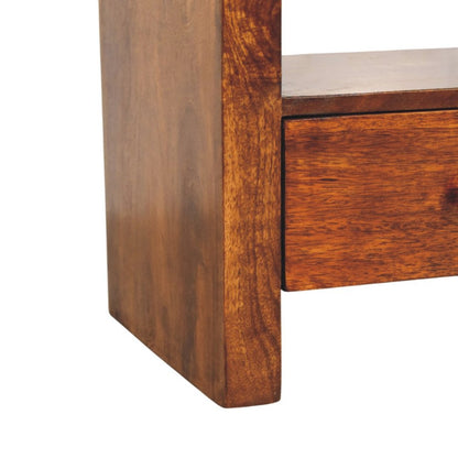 43" Brown Solid Wood Enclosed and Open Storage TV Stand HomeRoots