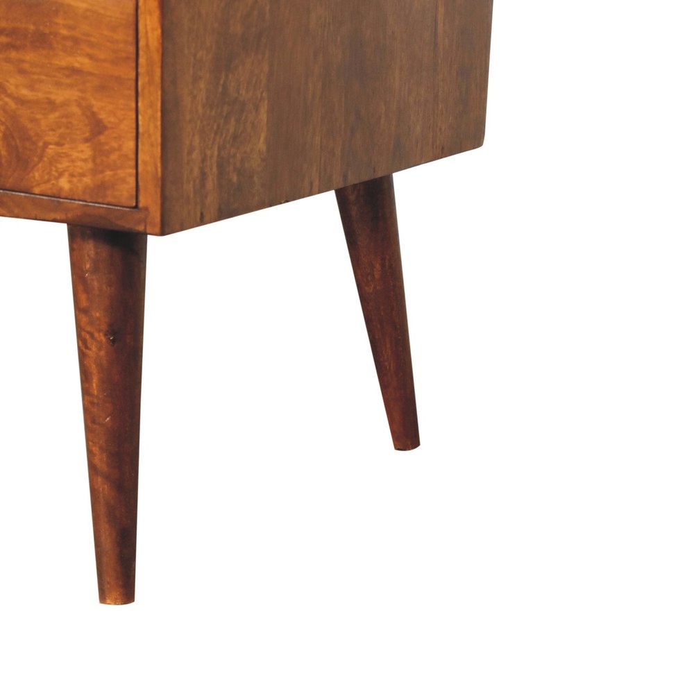 39" Brown Solid Wood Enclosed and Open Storage TV Stand HomeRoots