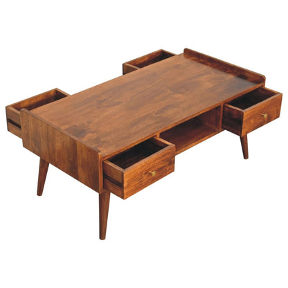 39" Brown Solid Wood Enclosed and Open Storage TV Stand HomeRoots