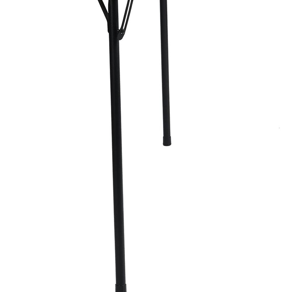 34" Black Wood and Iron Folding Square Card Table HomeRoots