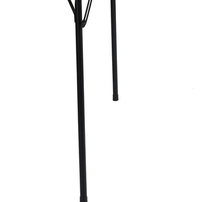 34" Black Wood and Iron Folding Square Card Table HomeRoots