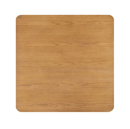 48" Oak Wood Square Floor Shelf Coffee Table HomeRoots