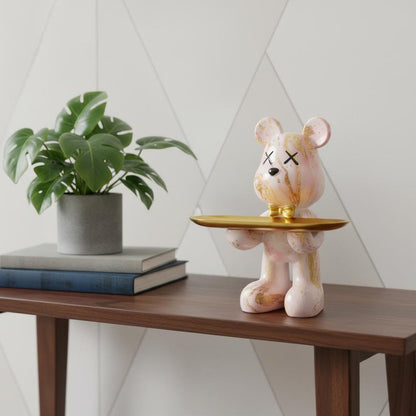 8" Pink Resin Statue HomeRoots