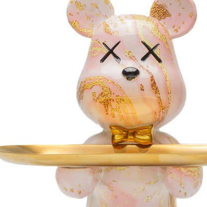 8" Pink Resin Statue HomeRoots
