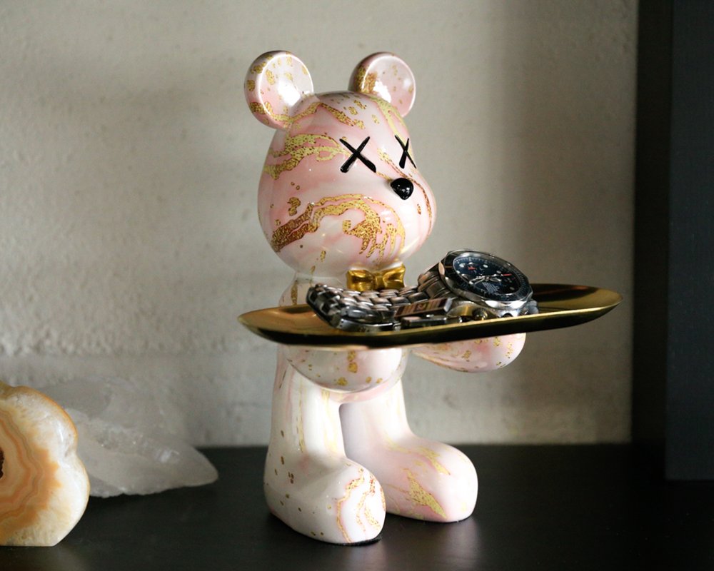 8" Pink Resin Statue HomeRoots