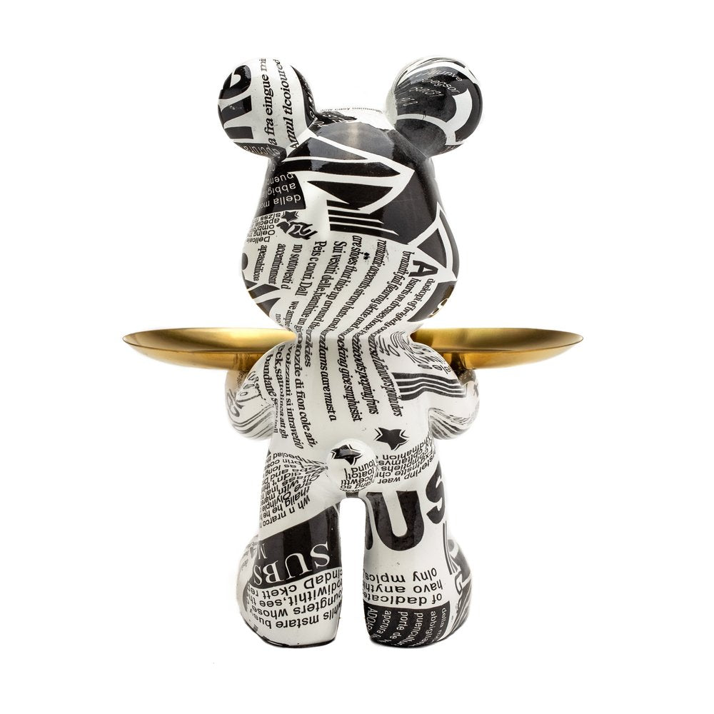 8" Black And White Resin Statue HomeRoots