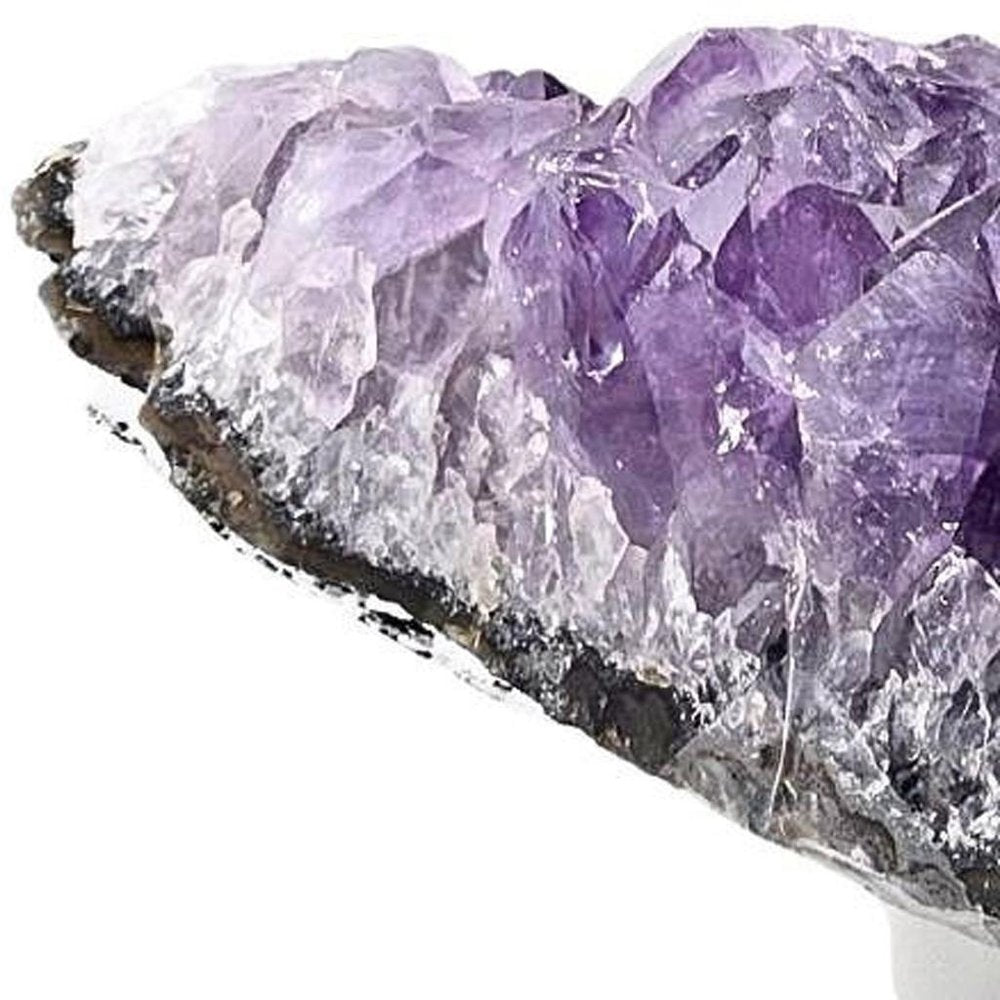 3" Purple Glass Crystal HomeRoots