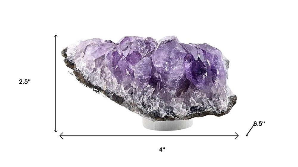 3" Purple Glass Crystal HomeRoots