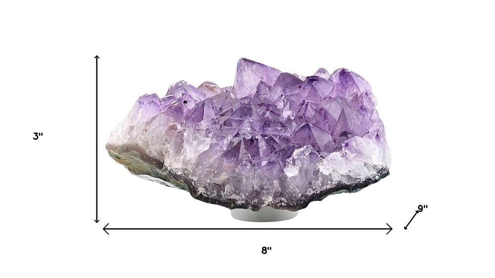 3" Purple Glass Crystal HomeRoots