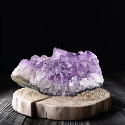 3" Purple Glass Crystal HomeRoots