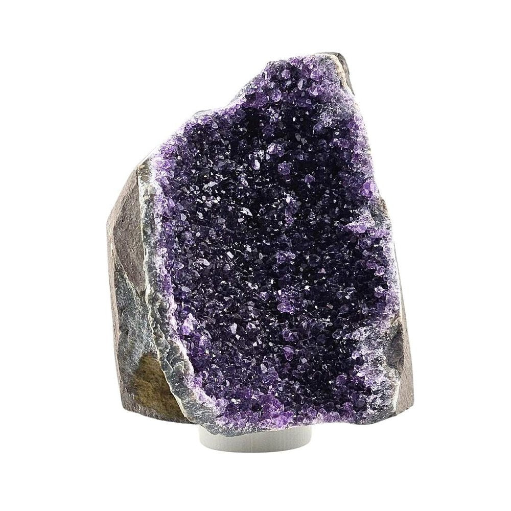 7" Purple Glass Crystal HomeRoots