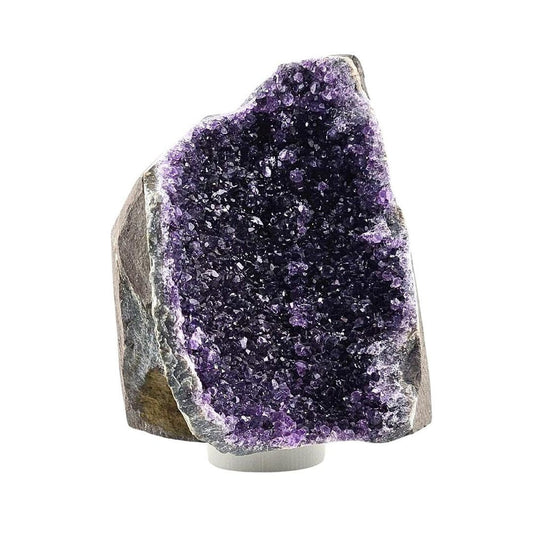 7" Purple Glass Crystal HomeRoots