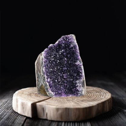 7" Purple Glass Crystal HomeRoots