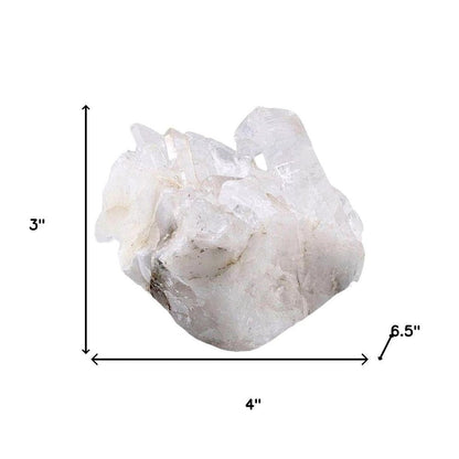 3" White Glass Crystal HomeRoots