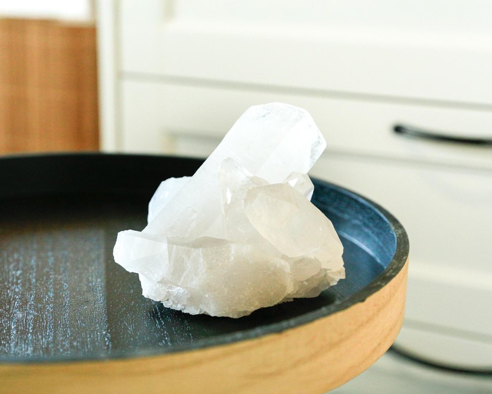 3" White Glass Crystal HomeRoots