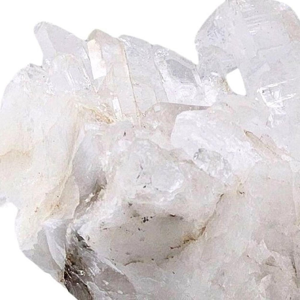 6" White Glass Crystal HomeRoots