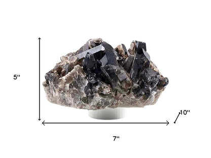 5" Black Glass Crystal HomeRoots