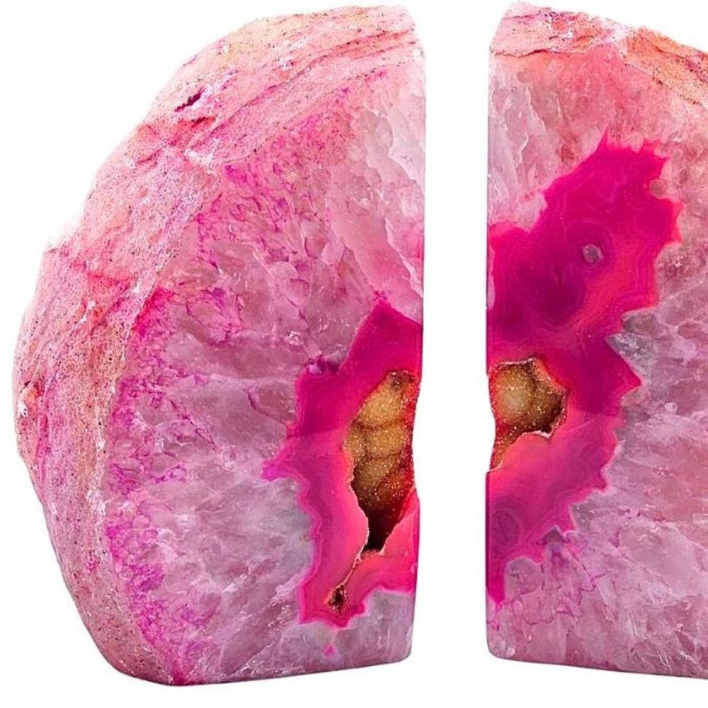 7" Pink Glass Crystal HomeRoots