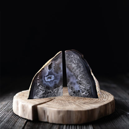 7" Gray Glass Crystal HomeRoots