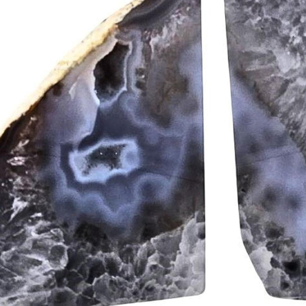 7" Gray Glass Crystal HomeRoots
