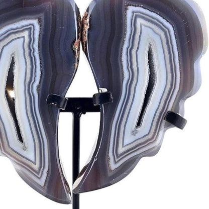 11" Gray Glass Crystal HomeRoots