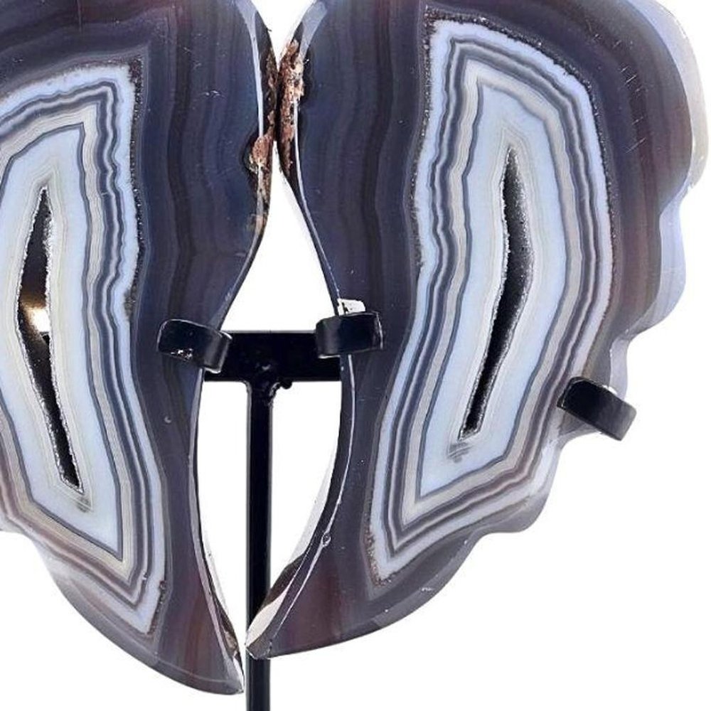 11" Gray Glass Crystal HomeRoots