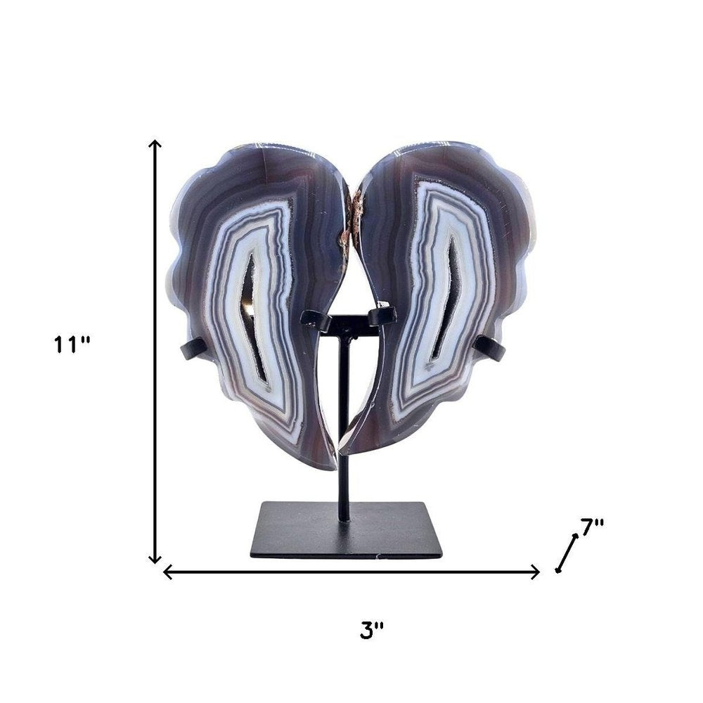 11" Gray Glass Crystal — view 4