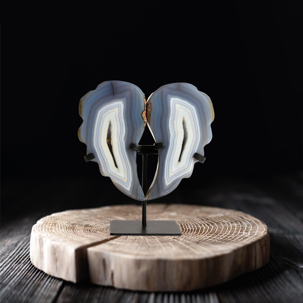 11" Gray Glass Crystal — view 5