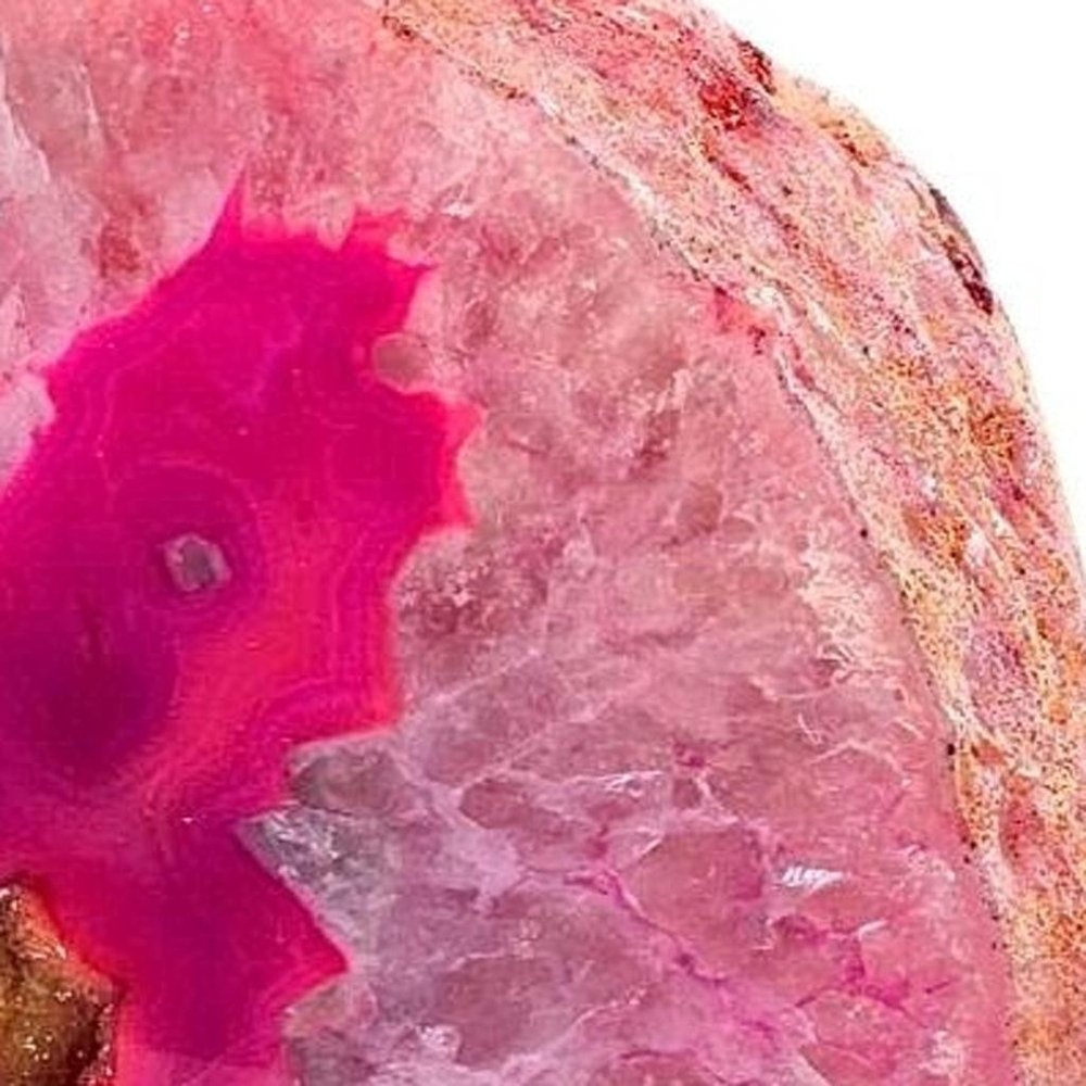 7" Pink Glass Crystal HomeRoots