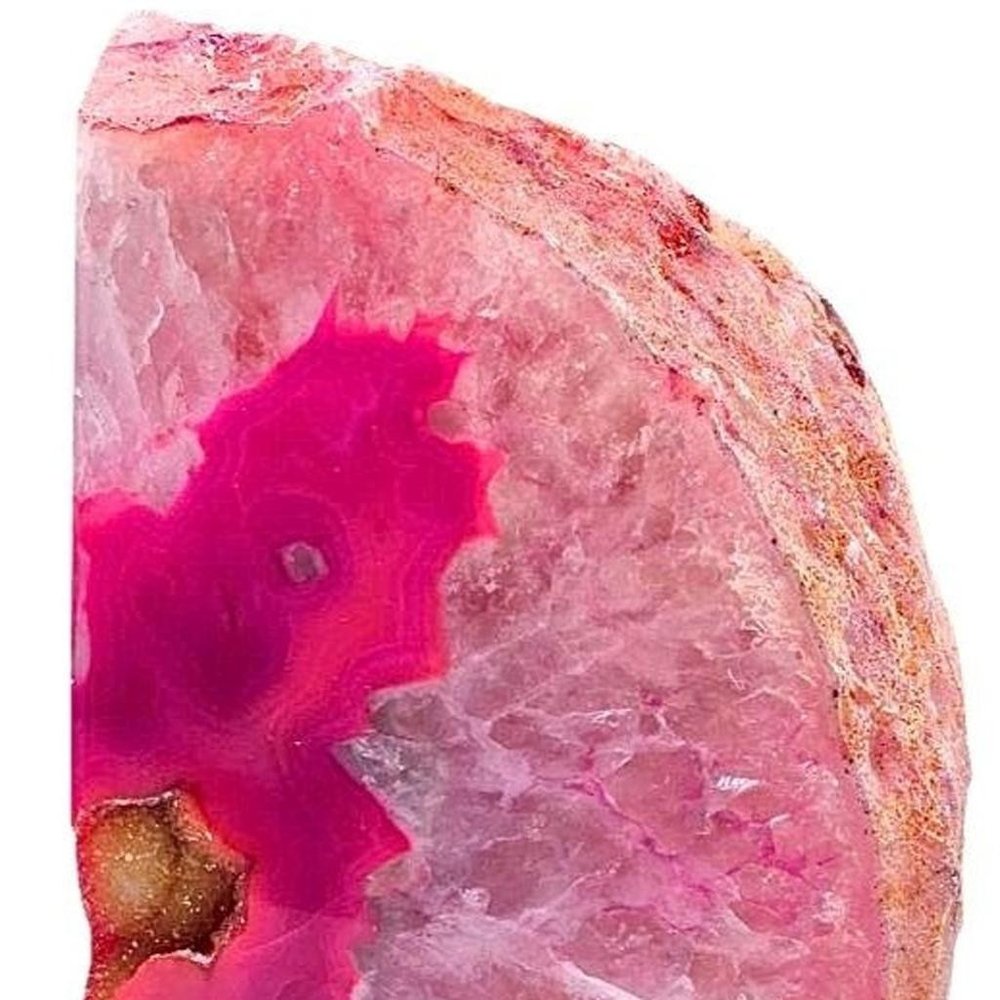 7" Pink Glass Crystal HomeRoots