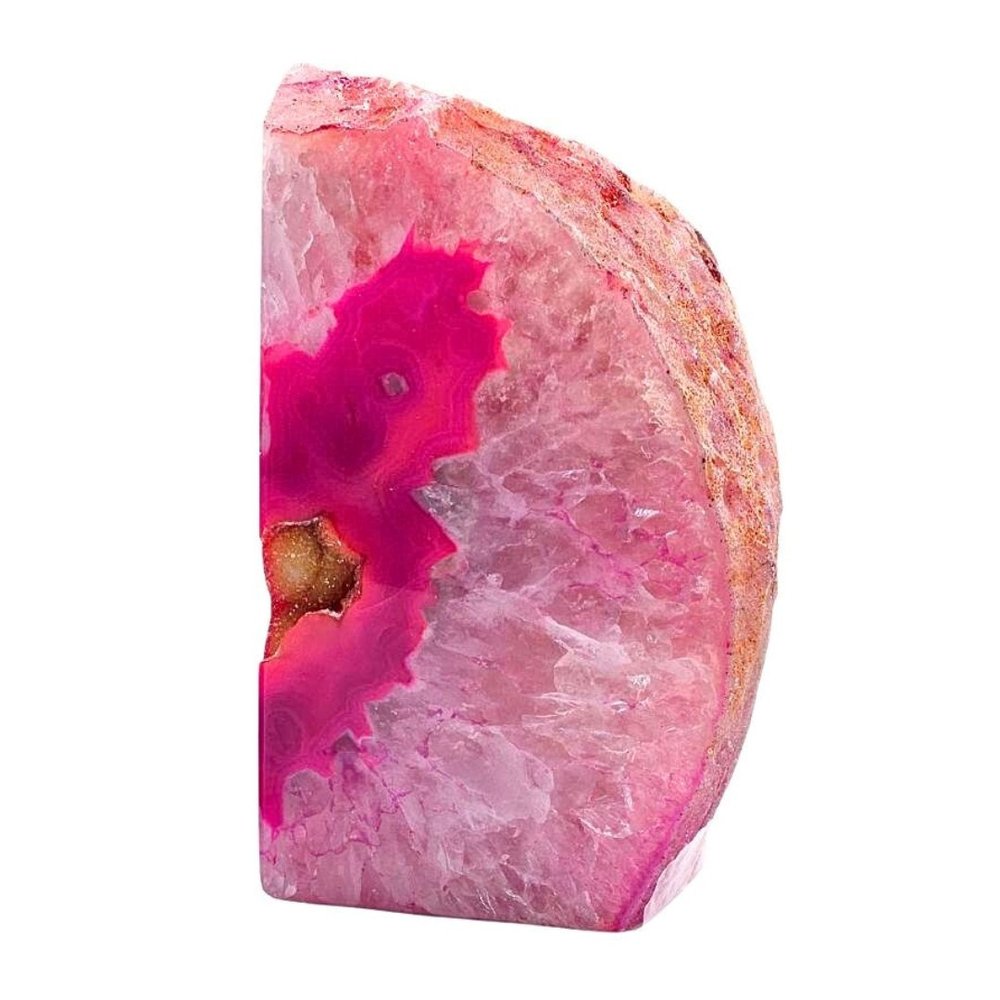 8" Pink Glass Crystal HomeRoots