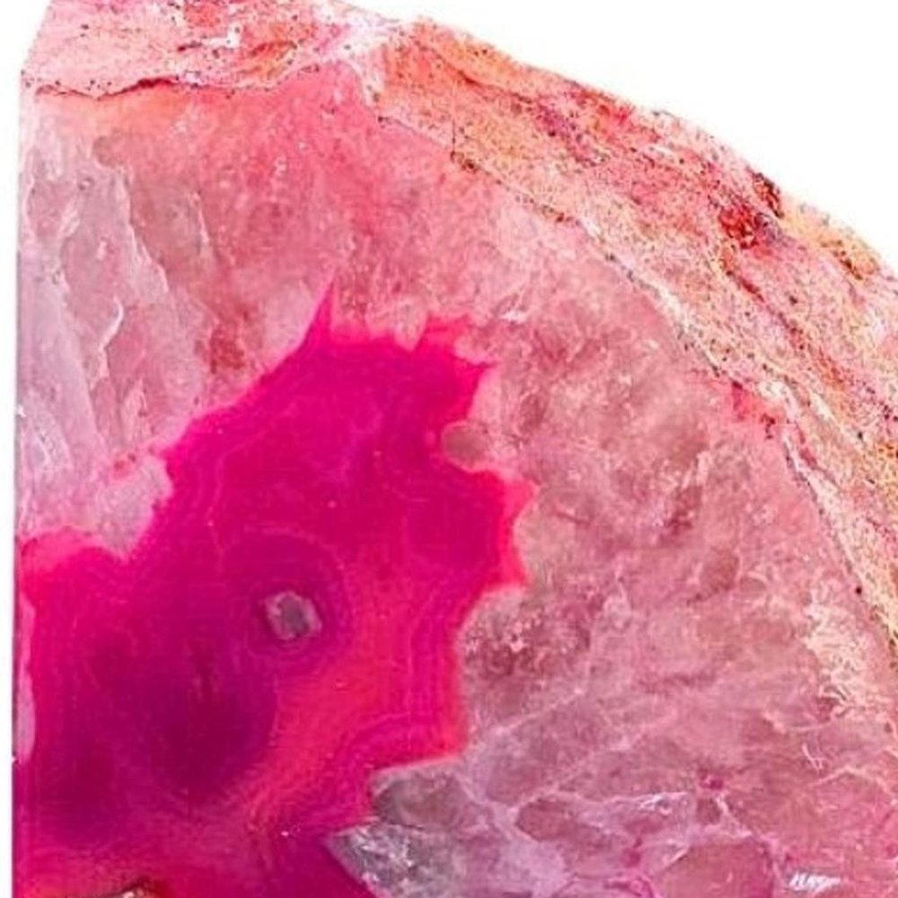 8" Pink Glass Crystal HomeRoots