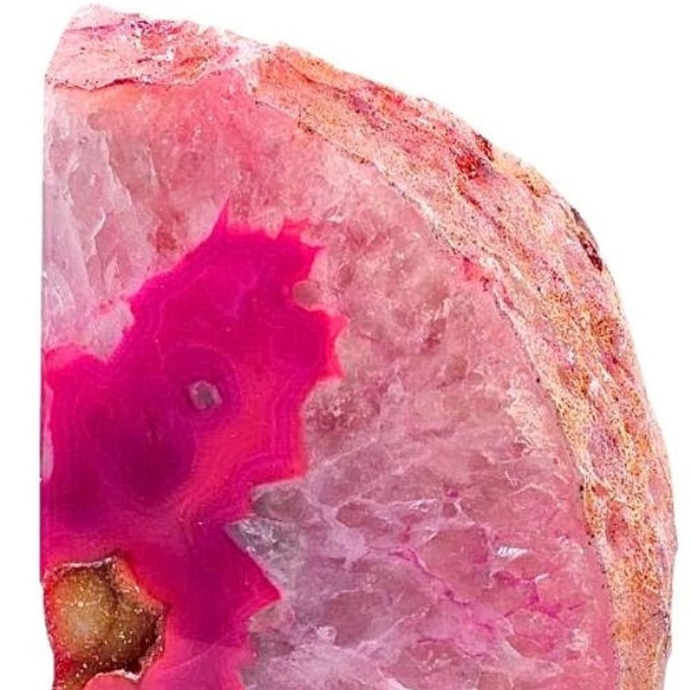 8" Pink Glass Crystal — view 3