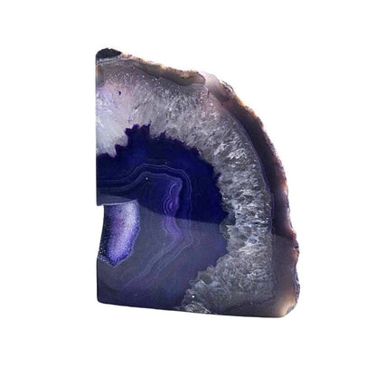 7" Purple Glass Crystal HomeRoots
