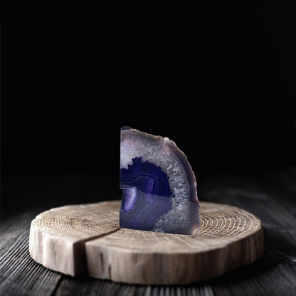7" Purple Glass Crystal HomeRoots