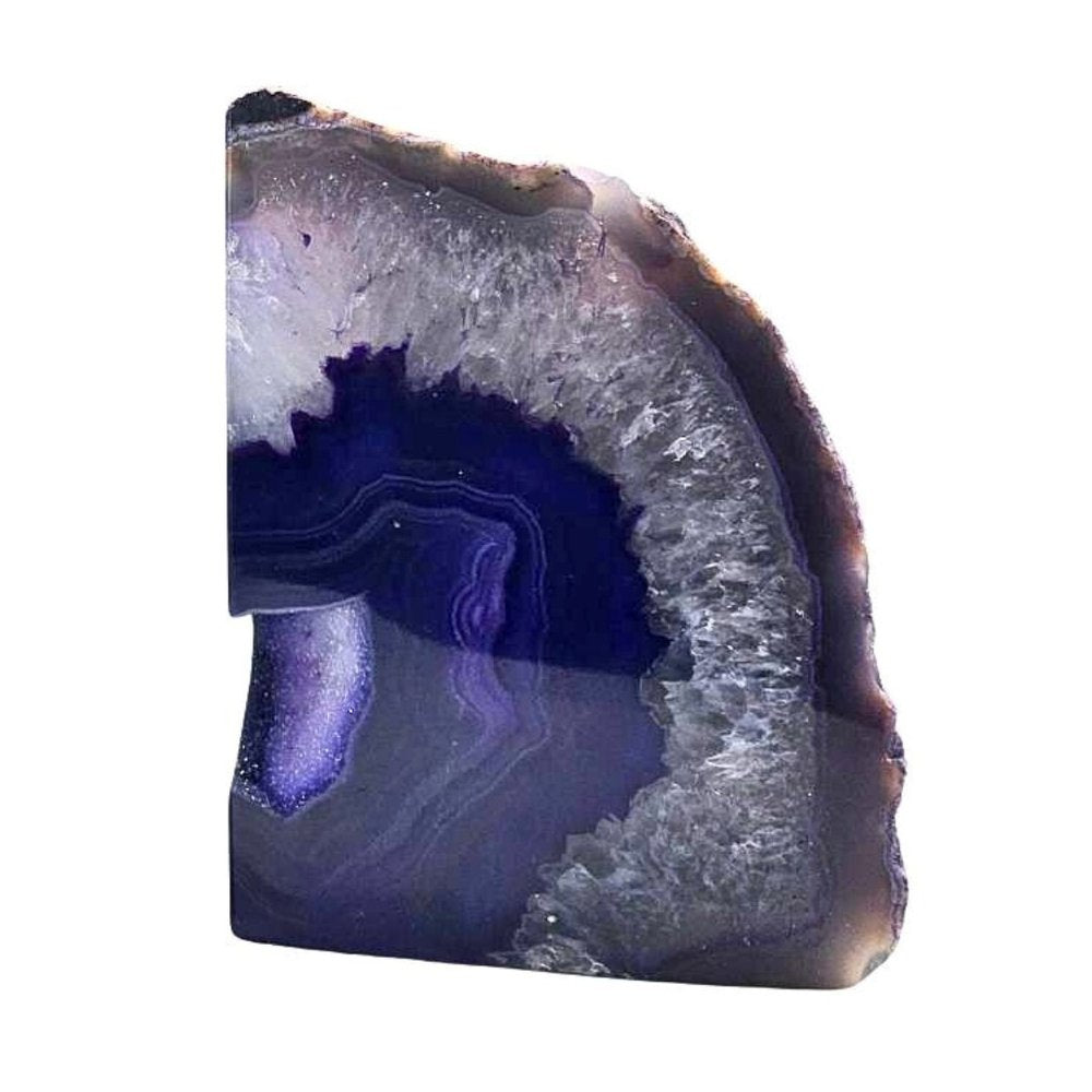 8" Purple Glass Crystal HomeRoots